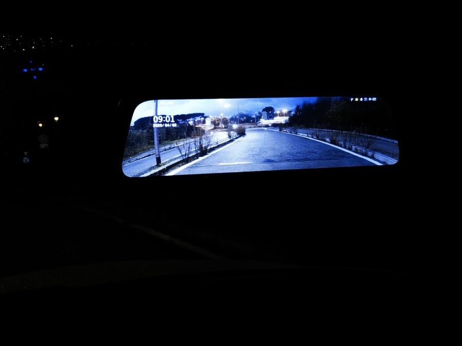 Fotó Marco ügyféltől: éles éjszakai felvétel a MirrorCam Pro kijelzőjén